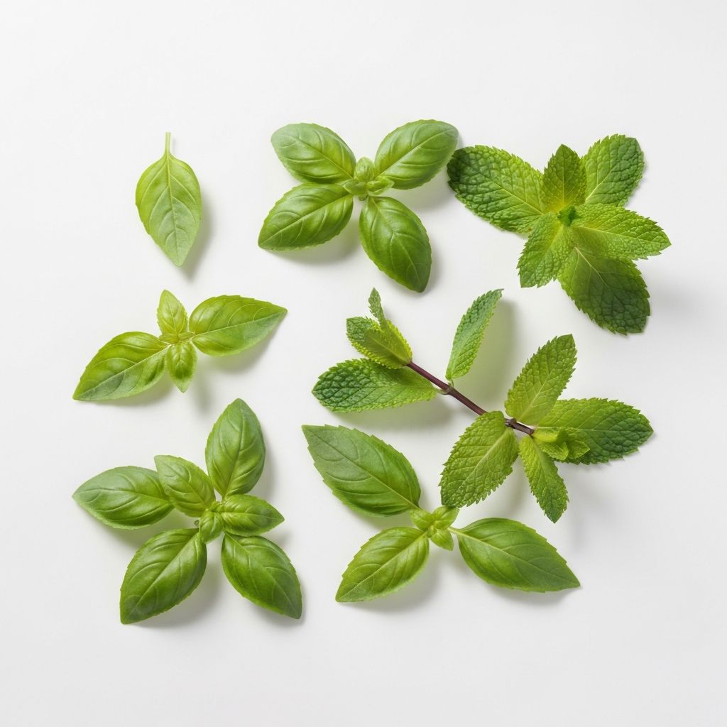 Frische natürliche Pflanzen und Kräuter